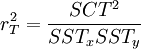 r_T^2=\frac{SCT^2}{SST_xSST_y}