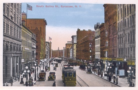 Syracuse New York Skyline. Syracuse during its golden